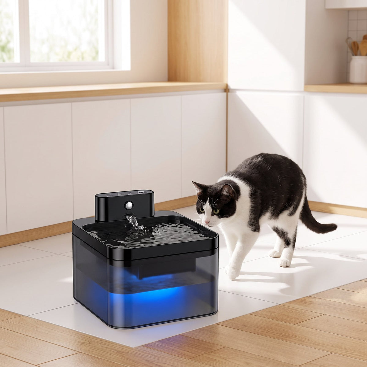 Fontaine à eau sans fil pour chat Chatonome
